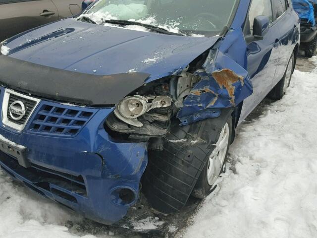 JN8AS58T78W007292 - 2008 NISSAN ROGUE S BLUE photo 9