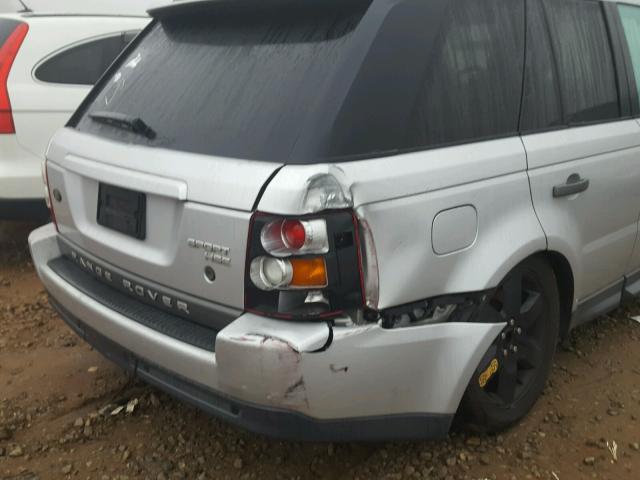 SALSF25426A915183 - 2006 LAND ROVER RANGE ROVE SILVER photo 9