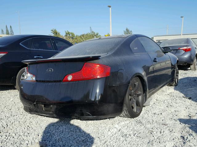 JNKCV54E24M302260 - 2004 INFINITI G35 BLACK photo 4