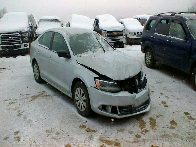 3VW2K7AJ9DM206694 - 2013 VOLKSWAGEN JETTA BASE SILVER photo 1