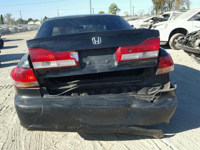 JHMCG56402C030843 - 2002 HONDA ACCORD LX BLACK photo 9