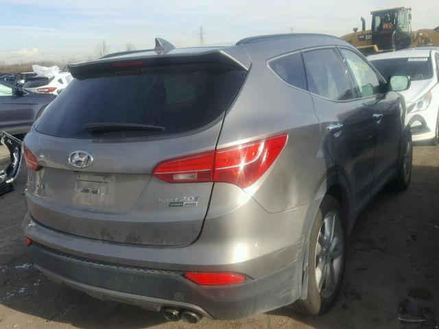 5XYZWDLA4FG282342 - 2015 HYUNDAI SANTA FE S GRAY photo 4