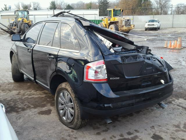 2FMDK39C78BB04954 - 2008 FORD EDGE LIMIT BLACK photo 3