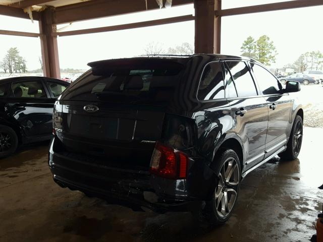 2FMDK3AK3BBA67217 - 2011 FORD EDGE SPORT BLACK photo 4