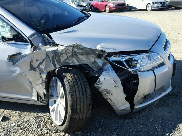 1G11E5SA3DF287242 - 2013 CHEVROLET MALIBU 2LT SILVER photo 9