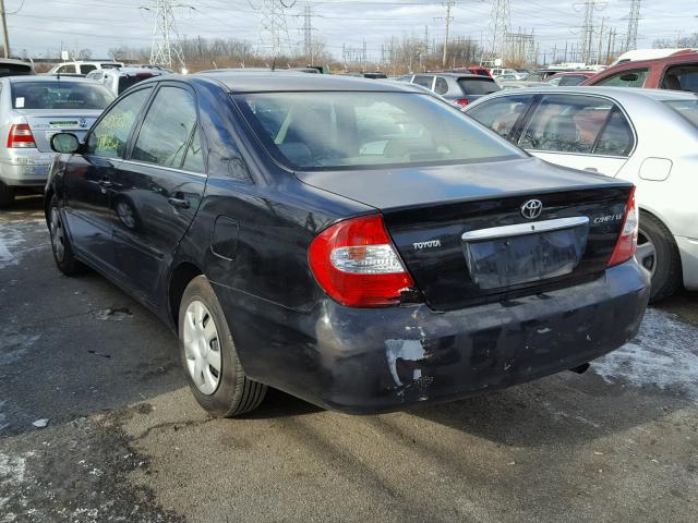 4T1BE32K34U371500 - 2004 TOYOTA CAMRY LE BLACK photo 3