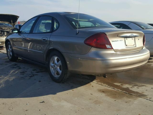 1FAFP55U72A267010 - 2002 FORD TAURUS SES BEIGE photo 3