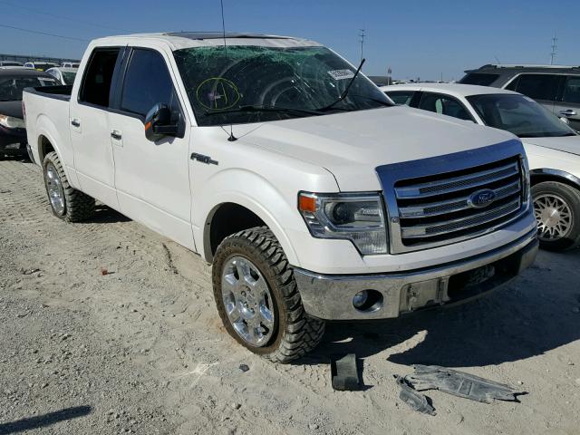 1FTFW1EF8EKE53161 - 2014 FORD F150 SUPER WHITE photo 1