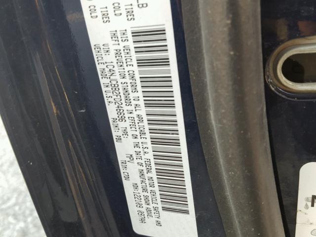 1C4NJCBB2FD246696 - 2015 JEEP COMPASS SP ლურჯი ფოტო 10