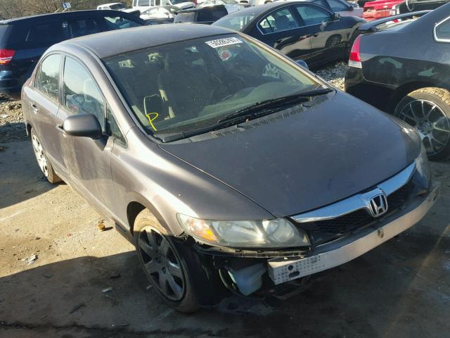 2HGFA1F50BH544675 - 2011 HONDA CIVIC LX BROWN photo 1