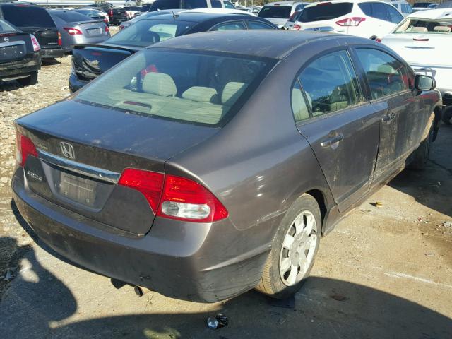 2HGFA1F50BH544675 - 2011 HONDA CIVIC LX BROWN photo 4