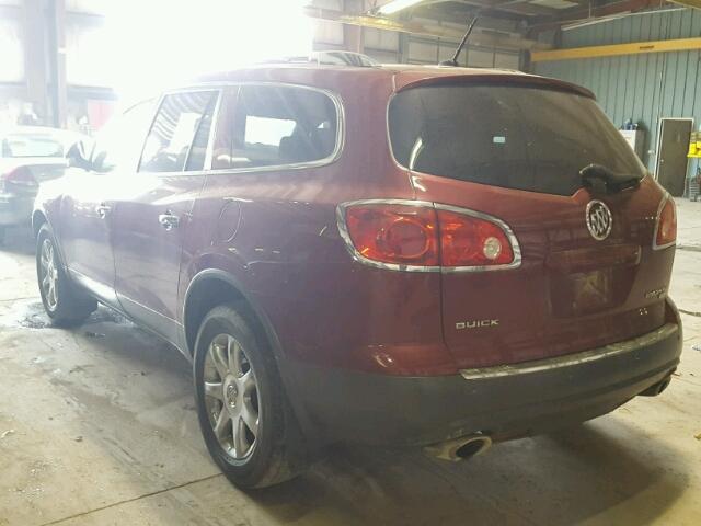 5GAEV237X8J119354 - 2008 BUICK ENCLAVE CX BURGUNDY photo 3