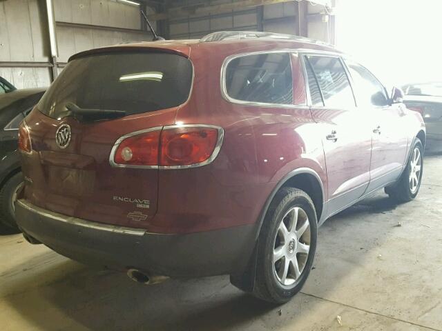 5GAEV237X8J119354 - 2008 BUICK ENCLAVE CX BURGUNDY photo 4