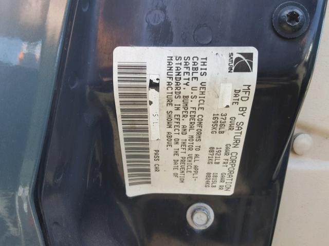 1G8AJ55FX7Z202856 - 2007 SATURN ION LEVEL GREEN photo 10