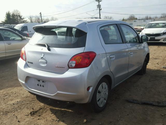 ML32A3HJ1EH006454 - 2014 MITSUBISHI MIRAGE DE SILVER photo 4