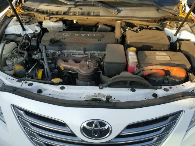 4T1BB46K29U089378 - 2009 TOYOTA CAMRY HYBR WHITE photo 7