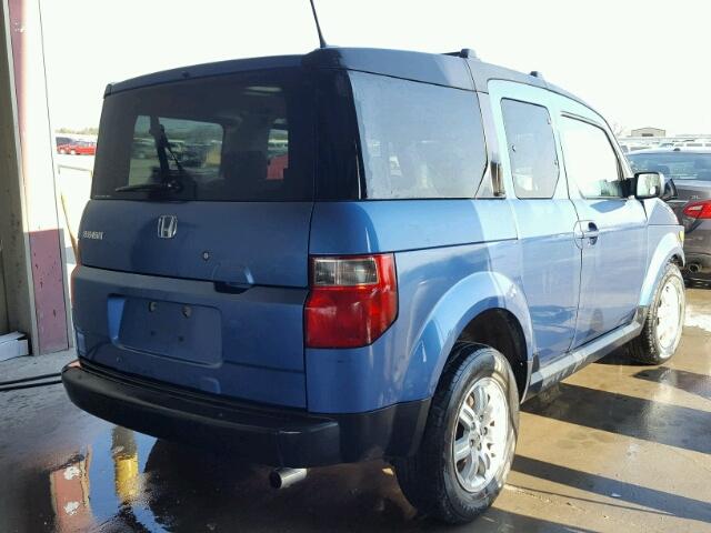 5J6YH28706L022073 - 2006 HONDA ELEMENT EX BLUE photo 4