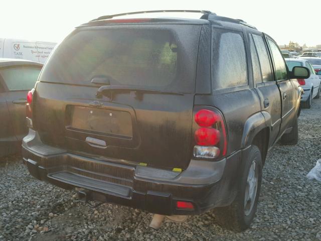 1GNDS13S772115991 - 2007 CHEVROLET TRAILBLAZE BLACK photo 4