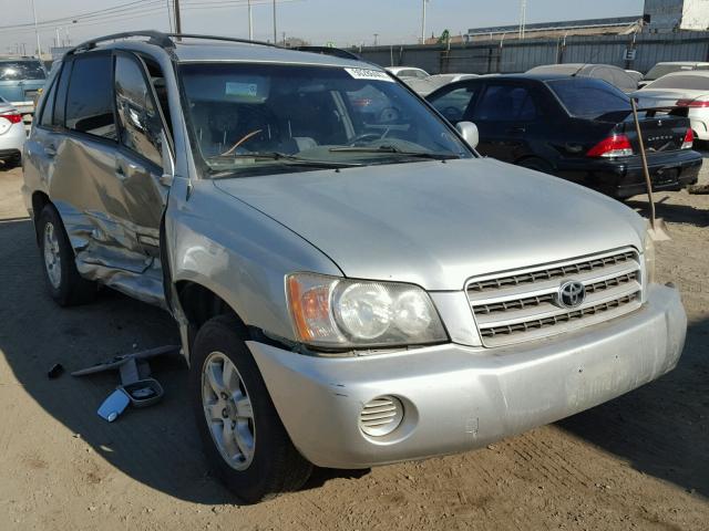 JTEGF21A630090786 - 2003 TOYOTA HIGHLANDER SILVER photo 1