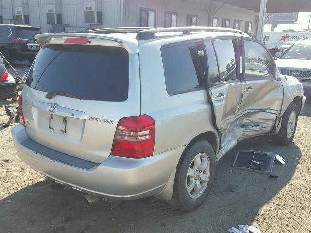 JTEGF21A630090786 - 2003 TOYOTA HIGHLANDER SILVER photo 4