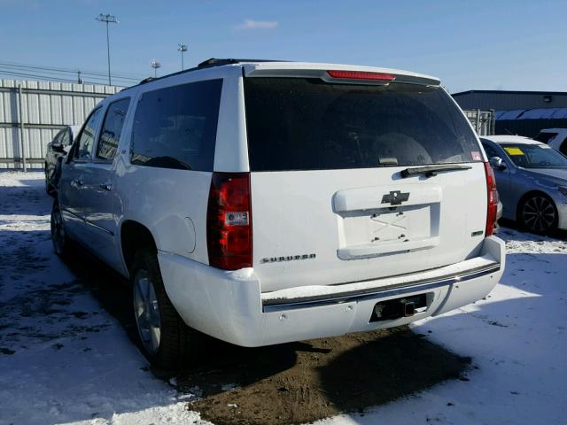 1GNSKKE72CR225239 - 2012 CHEVROLET SUBURBAN K WHITE photo 3