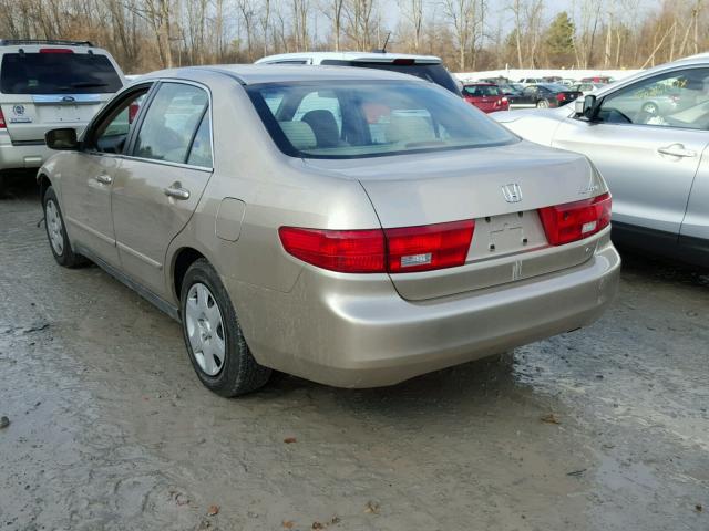 1HGCM56465A105122 - 2005 HONDA ACCORD LX TAN photo 3