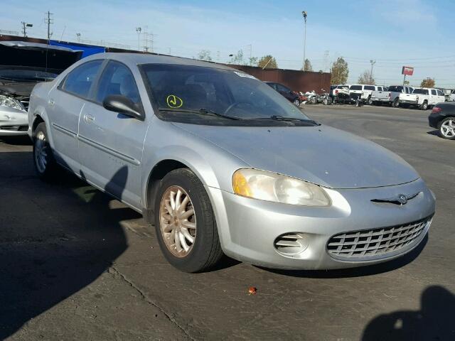 1C3EL46U61N686617 - 2001 CHRYSLER SEBRING LX SILVER photo 1