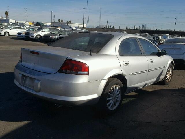 1C3EL46U61N686617 - 2001 CHRYSLER SEBRING LX SILVER photo 4