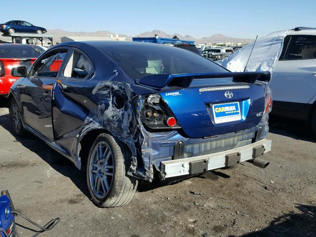 JTKDE167890282522 - 2009 TOYOTA SCION TC BLUE photo 3