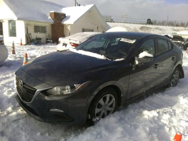 JM1BM1T70G1334738 - 2016 MAZDA 3 SPORT GRAY photo 2