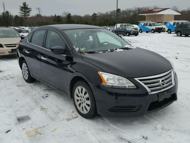 3N1AB7AP5DL745891 - 2013 NISSAN SENTRA S BLACK photo 1