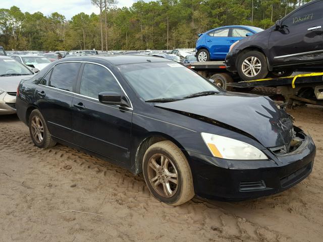 1HGCM55396A077276 - 2006 HONDA ACCORD SE BLACK photo 1