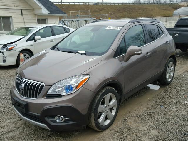 KL4CJCSB8FB083307 - 2015 BUICK ENCORE BROWN photo 2