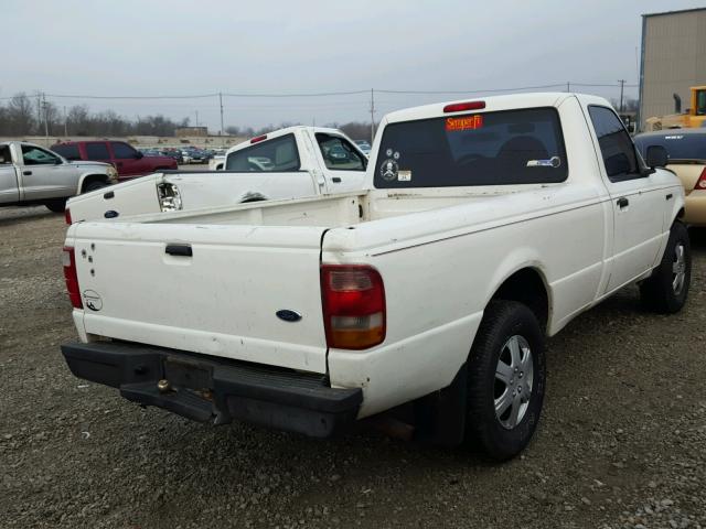 1FTYR10U13PB10679 - 2003 FORD RANGER WHITE photo 4