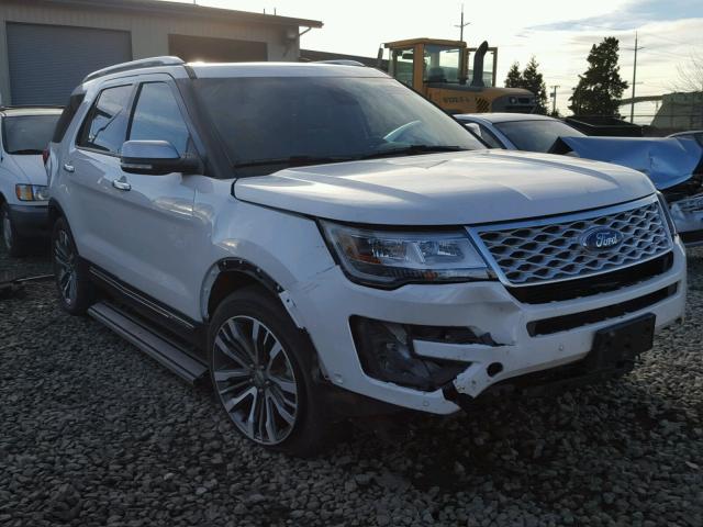 1FM5K8HT8HGD21909 - 2017 FORD EXPLORER P WHITE photo 1