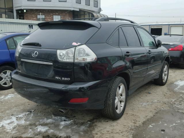 2T2HA31U75C040796 - 2005 LEXUS RX 330 BLACK photo 4