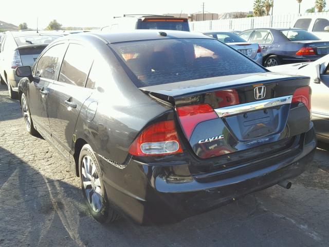 2HGFA16979H325435 - 2009 HONDA CIVIC EXL 黑色 照片 3