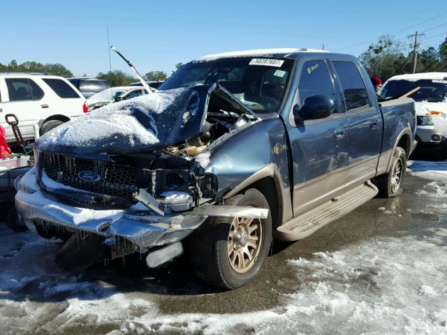 1FTRW07L31KF90058 - 2001 FORD F150 SUPER BLUE photo 2