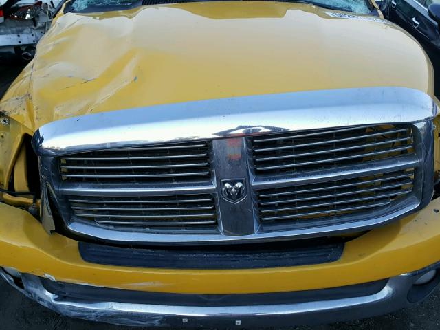 1D7HU18N68S533571 - 2008 DODGE RAM 1500 S YELLOW photo 7