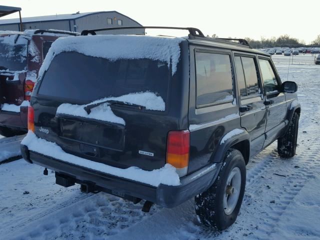 1J4FT48S2YL185168 - 2000 JEEP CHEROKEE S BLACK photo 4