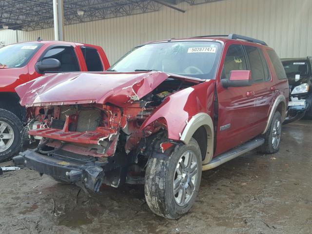 1FMEU64E98UA55503 - 2008 FORD EXPLORER E BURGUNDY photo 2