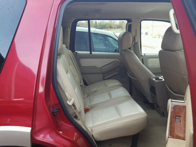 1FMEU64E98UA55503 - 2008 FORD EXPLORER E BURGUNDY photo 6