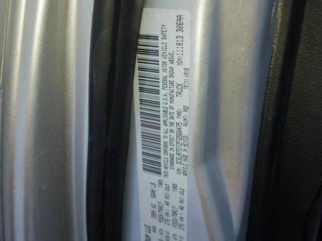 3C6JR7DT2FG560475 - 2015 RAM 1500 ST SILVER photo 10