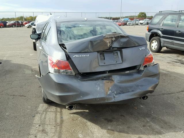 1HGCP36809A007823 - 2009 HONDA ACCORD EXL GRAY photo 9