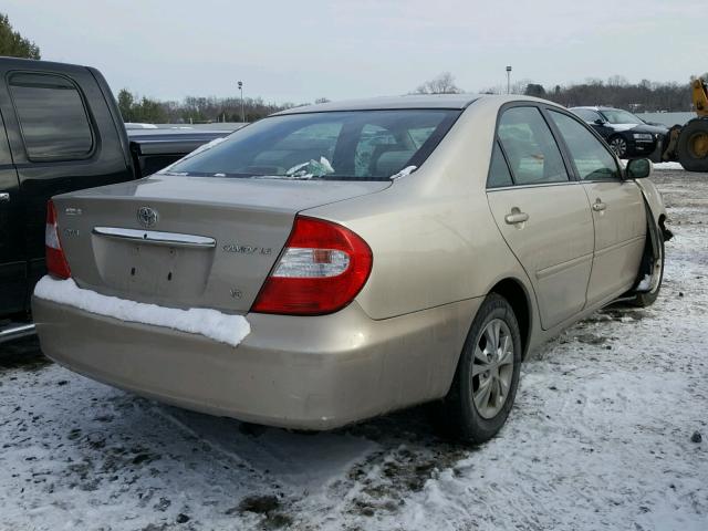 4T1BF32K54U589788 - 2004 TOYOTA CAMRY LE ოქროსფერი ფოტო 4