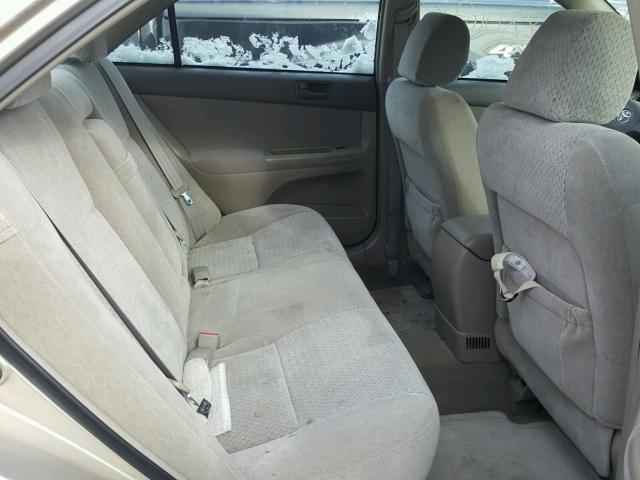 4T1BF32K54U589788 - 2004 TOYOTA CAMRY LE ოქროსფერი ფოტო 6
