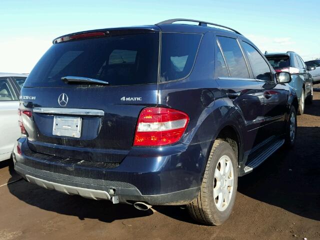 4JGBB22E47A187721 - 2007 MERCEDES-BENZ ML 320 CDI BLUE photo 4