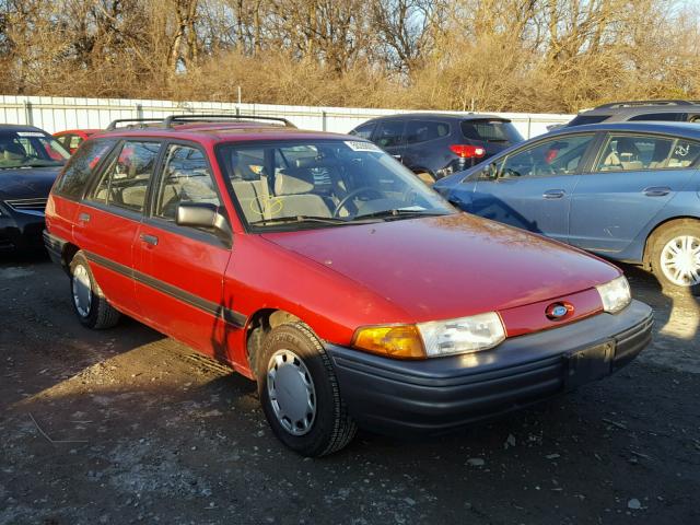 3FAPP15JXNR160966 - 1992 FORD ESCORT LX RED photo 1