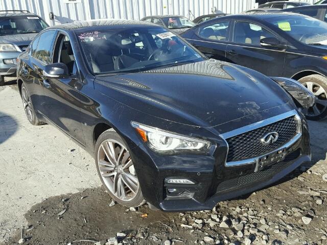 JN1BV7ARXFM402774 - 2015 INFINITI Q50 BASE BLACK photo 1