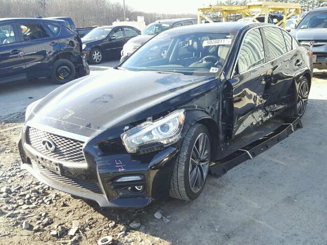 JN1BV7ARXFM402774 - 2015 INFINITI Q50 BASE BLACK photo 2